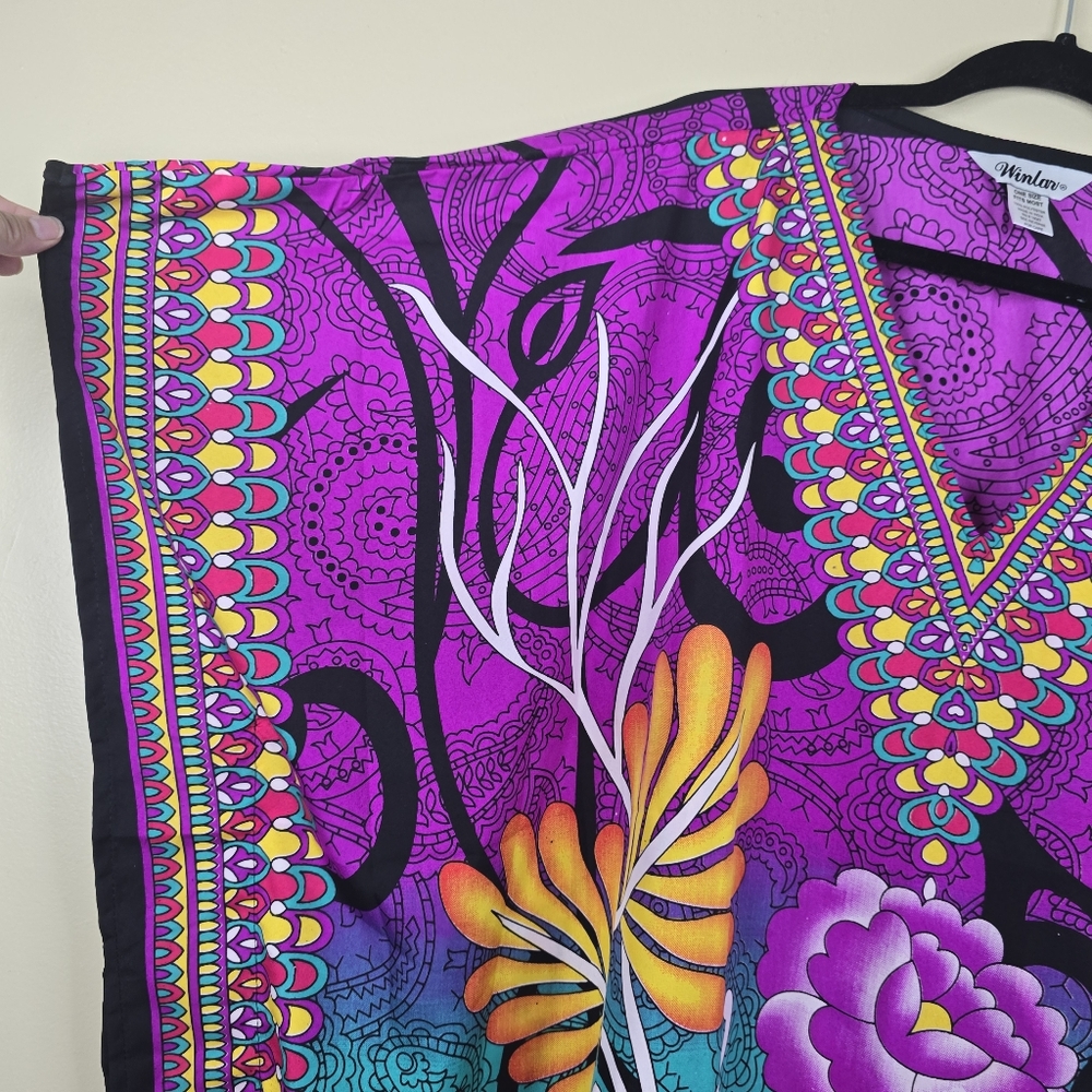 Winlar short caftan Floral size OS - Picture 3 of 5